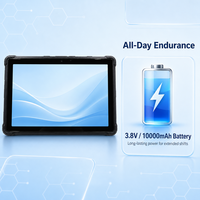Qualcomm 6115 10.1 Inch Industrial Rugged Android 16 PDA Tablet Genggam Tangguh 4GB RAM 64GB ROM Mendukung Pemindai Barcode 1D 2D