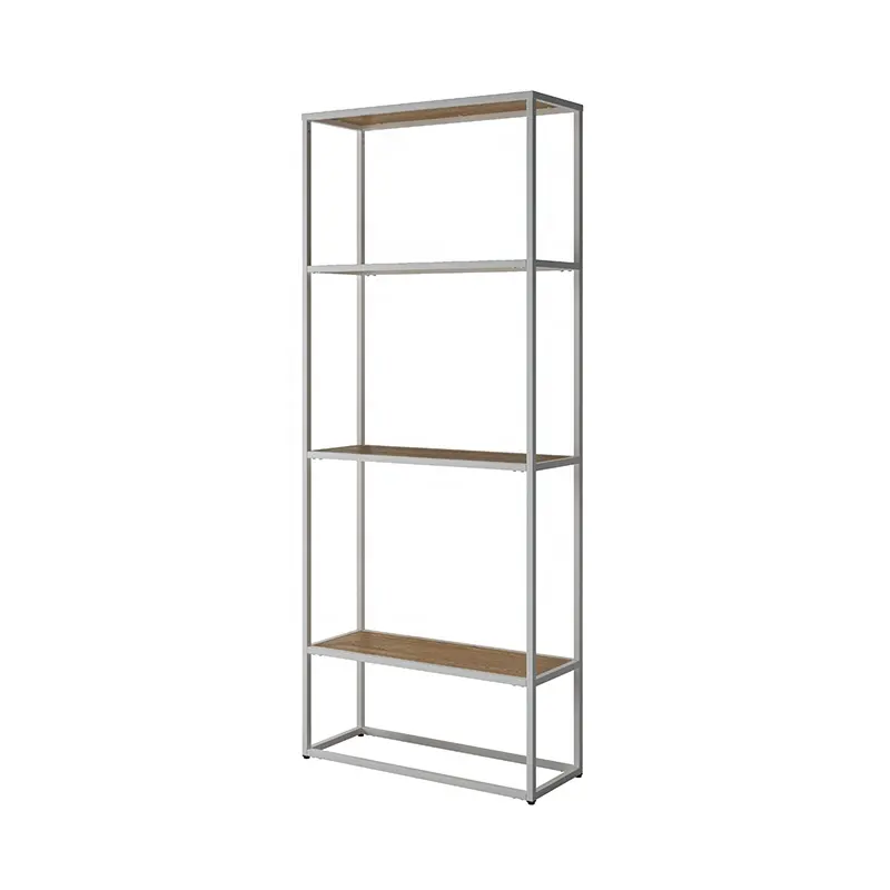 new arrival steel combined with wooden high shelf Best selling modern style
