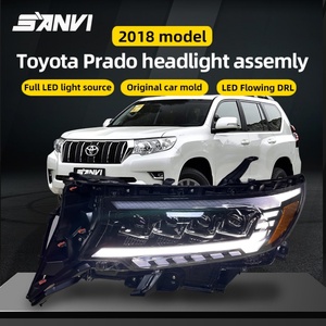 Sanvi High Quality Led Head Lamp Head Light Headlights for Toyota Prado 2018 Upgrade 4 Lens Head Lights - Product Image 3