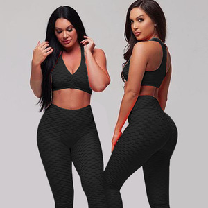 Femmes taille haute gaufre pantalon Leggings 2025 Stretch Fitness collants 11 couleurs 300G épais en gros pour une utilisation en salle de sport - Product Image 3