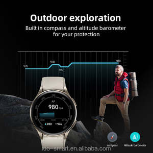 フラッグシップ Alexa 音声 GPS AMOLED ファッション スマートウォッチ メーカー IP68 防水 ヘルストラッカー iOS&Android対応 - Product Image 4