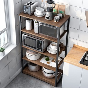 Moderno Standard 5-strato di stoccaggio cucina Hutch armadio legno panettiere cremagliera durevole telaio in metallo con mobili da cucina salvaspazio - Product Image 2