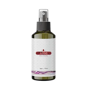 Private label Floral Water Pure Rose Hydrosol Spray idratante per viso Toner viso Acne capelli pelle corpo lino