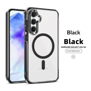 Funda Magnética Transparente para Teléfono, Color Hielo, para Samsung A56 A57 A37, Alta Transparencia, Protección Anticaídas - Product Image 4