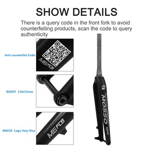 Fengda <span class=keywords><strong>Mosso</strong></span> Xe Đạp Leo Núi Cứng Ngã Ba Carbon Sợi Thùng Trục 110Mm Đĩa Phanh Tương Thích Với 27.5/29-Inch Ngã Ba - Product Image 6