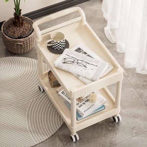 Portable <strong>Plastic</strong> Utility Rolling <strong>Cart</strong> Storage Organizer <strong>Cart</strong> with Wheels Multi-Purpose Trolley <strong>Cart</strong> Storage Rack for House Salon - Product Image 4