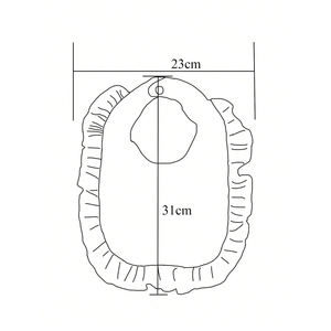 Nouveau-né infantile enfant en bas âge alimentation tablier burp chiffons salive serviette bébé bavoirs coton à volants garniture mousseline Bandana bave bavoirs - Product Image 6