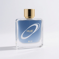Flacons de parfum carrés en verre rechargeables avec pulvérisateur, diffuseur à bâtonnets, bouchon doré, conception personnalisée, sérigraphie de haute qualité