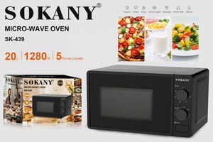 Sokany 110V Đen Lò Vi Sóng 20L Hộ Gia Đình Thiết Bị Với Nướng Chức Năng Điện Nguồn-Mô Hình SK-439 - Product Image 3