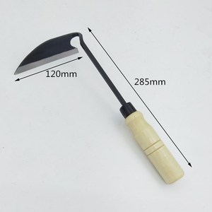 Faucille incurvée en acier de style japonais, outil de jardinage forgé pour <span class=keywords><strong>le</strong></span> désherbage et <span class=keywords><strong>le</strong></span> creusement en extérieur, pour la cueillette de la poire <span class=keywords><strong>sauvage</strong></span> - Product Image 5
