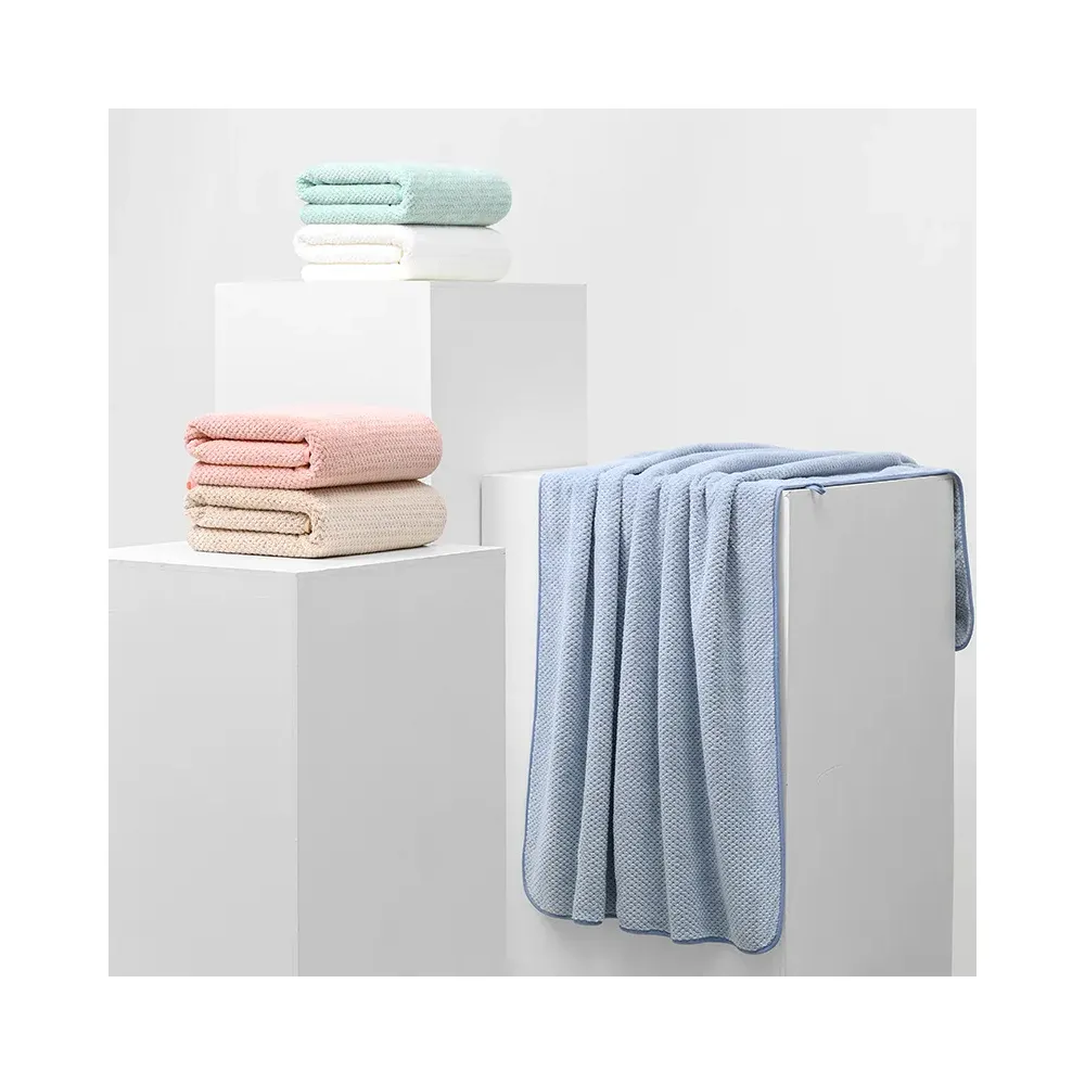 Eco-friendly microfibra enormes toalhas de banho 90x170 cm espessado adulto microfibra roupa de banho toalha 300 gsm poliéster toalha