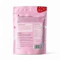 Poudre de lait éclaircissante saveur fraise pour l'éclat de la peau, supplément alimentaire au glutathion, sachets de boisson instantanée 180g