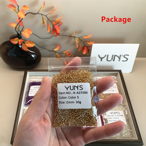 Cuentas <span class=keywords><strong>de</strong></span> Vidrio <span class=keywords><strong>de</strong></span> 2mm, 3mm y 4mm, Colores Mezclados, para Hacer Joyería, Aretes, Pulseras y Manualidades, Cuentas Redondas con Núcleo Teñido <span class=keywords><strong>de</strong></span> Colores - Product Image 2