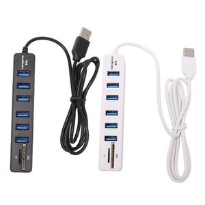 Đa <span class=keywords><strong>USB</strong></span> HUB <span class=keywords><strong>USB</strong></span> 2.0 Splitter tốc độ cao 6 cổng Hub TF SD Đầu đọc thẻ tất cả trong một cho PC phụ kiện máy tính - Product Image 3