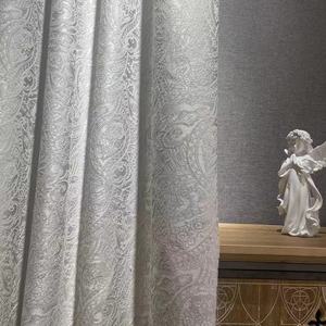 Xinlan, cortinas opacas blancas de lujo, extralargas, 100%, cortinas opacas con aislamiento térmico, cortinas con ojales - Product Image 2