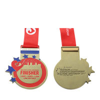 Fabricant Personnalisé Haute Qualité Football Haltérophilie Trail Running Médaille Marathon Karaté Métal Blanc Or Sport Karting Médaille