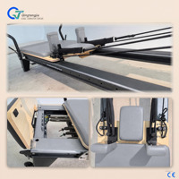 Machine de Pilates Reformer Commerciale en Alliage d'Aluminium avec Ressorts Réglables pour Studio et Gym