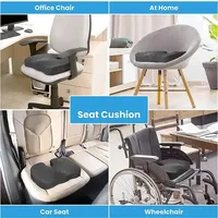 Coussin d'Assise Ergonomique Orthopédique Chaud Bewalker pour Soulagement de la Douleur, Confortable, Antidérapant, en Mousse à Mémoire de Forme pour Coccyx et Chaises