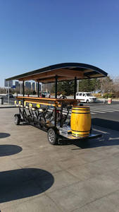 Vélo-bar mobile pour usine agroalimentaire 2025, 10 places, voiture électrique de tourisme, grand chariot à bière - Product Image 3