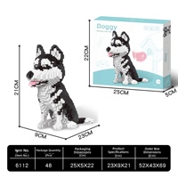 Ensemble de blocs de construction animaux, puzzle 3D à assembler soi-même, kit de modélisme créatif pour tous les âges