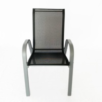 Chaise de jardin extérieure Uplion KD moderne avec structure en acier robuste pour villa et parc
