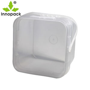 Cubo de plástico negro cuadrado de 2 galones personalizado al por mayor, cubo multiusos para diversos fines - Product Image 4