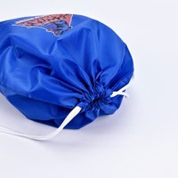 Sac à dos de sport unisexe multicolore avec logo personnalisé, sac promotionnel en polyester imperméable réutilisable à cordon de serrage, pas cher