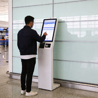 Kiosco de Pedidos de Autoservicio Comercial, Dispositivo Todo en Uno con Pantalla Táctil Capacitiva HD para Restaurantes de Comida Rápida