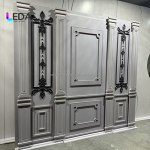 LEDA Toile de fond carrée de mariage à motif rétro de style moderne avec éclairage LED pour événement de mariage et fête - Product Image 5