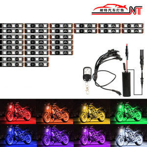 Bande lumineuse d'ambiance pour moto Knight, 96 LED RGB, télécommande, éclairage de châssis et de moyeu de roue, 1 à 8 ports - Product Image 2