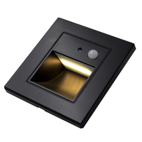 Luz de Escalón AC110V-230V con Sensor de Movimiento Inteligente, LED Cuadrado Regulable, Diseño Moderno para Sala de Estar, Interior/Exterior, 3000K