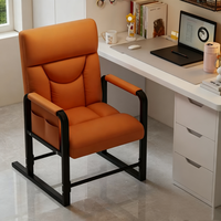 Chaise de bureau individuelle confortable avec accoudoirs, fauteuil domestique idéal pour les longues heures de travail assis