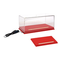 Vitrine professionnelle en acrylique LED pour modèles de blocs de construction, haute clarté, anti-poussière, pour maisons miniatures DIY et paysages réduits
