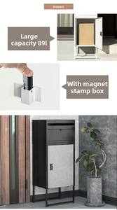 Armoire à documents express à <span class=keywords><strong>double</strong></span> <span class=keywords><strong>porte</strong></span> tout en acier de grande capacité pour l'extérieur <span class=keywords><strong>Boîte</strong></span> <span class=keywords><strong>aux</strong></span> <span class=keywords><strong>lettres</strong></span> rabattable antivol Antirouille Facile étanche - Product Image 4