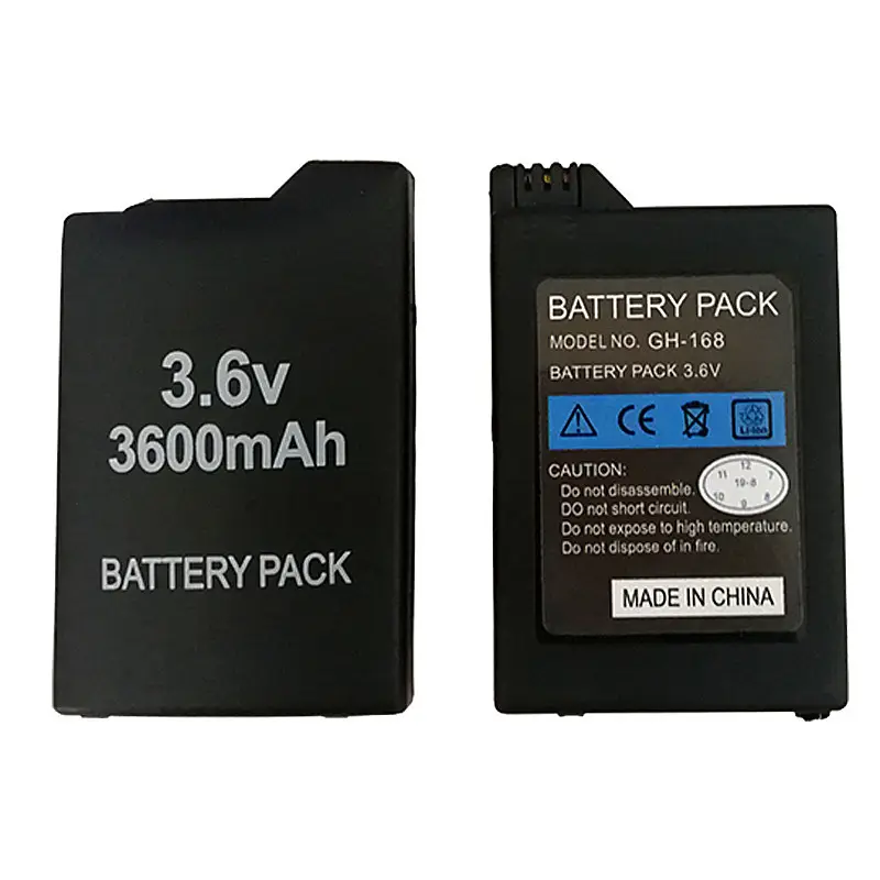 2400mAh 3600mAh 3.6V PSP1000 2000 PSP-S110 리튬 이온 배터리 PSP3000 컨트롤러 충전식 배터리 팩