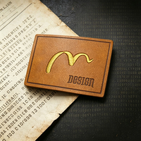 Nouvel étiquette en PU gaufré de type Jacron pour vêtements et cuir, idéal pour les étiquettes de vêtements et le cuir brodé.