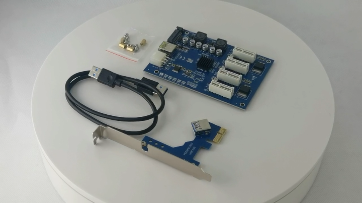 PCI Express X1〜4 PCI-E1Xスロット拡張ライザーカード60CMUSB3