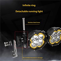 Sternenhimmel LED Offroad Dachleuchte 40000LM IP67 Flut- und Spot-Kombi-Lichtleiste für Wrangler Bronco Tank300 4x4 SUV Pickup