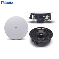 Altavoz Coaxial de Techo Thinuna MS-8L II de 8 Pulgadas, 100W, 8 Ohmios, con Rejilla Magnética para Música de Fondo de Alta Fidelidad