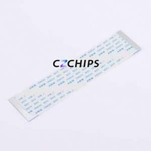 FFC-1.0-24-100-A-4-8 FFC Cable (Flexible Flat Cable) P=1mm Connector 24P 1mm 0.3mm Non-Inverting - Product Image 1