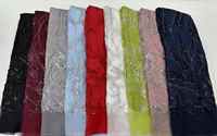 Tissu en dentelle à sequins lourds blancs et bordeaux, maille perlée, pour Abaya et tenues de soirée, plusieurs couleurs en stock, livraison rapide, directement de l'usine OEM