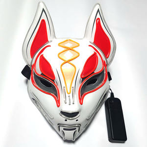 Hot Sale Halloween Maske LED Leuchten Maske <span class=keywords><strong>Fox</strong></span> Maske für Cosplay Halloween Kostüm Maskerade Partys Karneval - Product Image 6