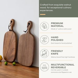 Tabla de cortar pequeña <span class=keywords><strong>Muso</strong></span> con asa y orificio, 0.8 pulgadas de grosor (15.2x7.3 pulgadas) - Product Image 5