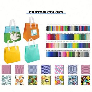 Wholesale Food <b>Lunch</b> Delivery Bag Large Non-woven Thermal Bag Food Delivery Insulated Cooler Bag With Logo - Product Image 4