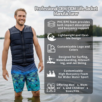 Gilet de sauvetage en néoprène personnalisé pour adulte, léger, pour sports nautiques, wakeboard, surf, PWC, jet-boat, ski nautique, gilet de compétition
