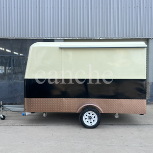 Remorque de camion de nourriture multifonctionnelle en acier inoxydable carré pour les produits de collation et de restauration rapide, vente directe d'usine personnalisée - Product Image 5