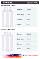 Vente flash - Bouteille en plastique PET - Contenant vide pour pilules - Complément alimentaire - Emballage - Logo personnalisé