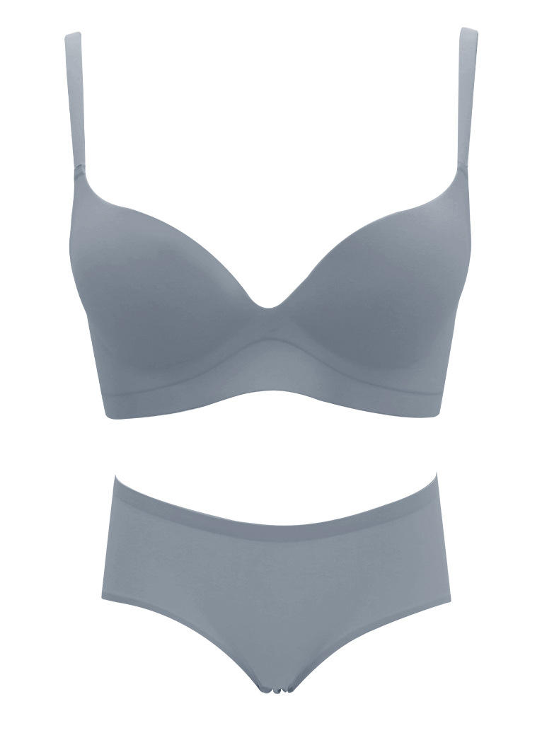 Bra push-up tanpa kawat, BH tanpa kawat pengurang payudara push-up, nyaman  dan cantik punggung