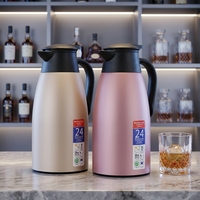 Carafe isotherme à double paroi en acier inoxydable 304, design moderne et minimaliste, pour café et eau chaude, usage domestique et hôtelier