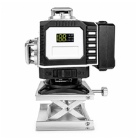 Niveau laser vert auto-nivelant à 12 ou 16 lignes avec base rotative pour l'alignement horizontal et vertical
